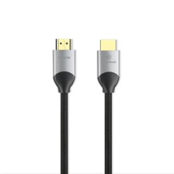 Cable HDMI RadioShack 1.82 m Ultra High Speed Trenzado Negro con Gris