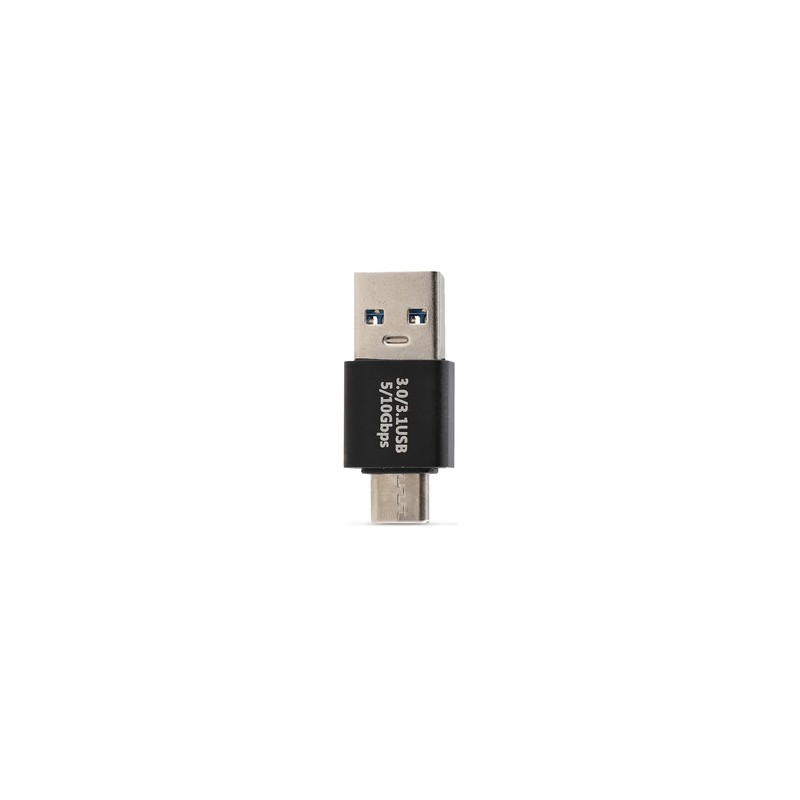 Adaptador Mini USB Macho a Tipo C Macho RadioShack Negro