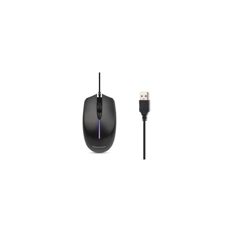 Mouse Alámbrico RadioShack 4 Botones Negro