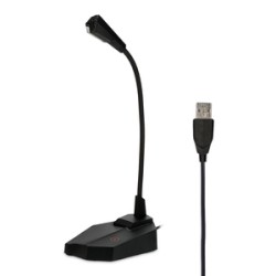 Micrófono Gamer con Luz RGB RadioShack Cuello de Cisne 7 colores