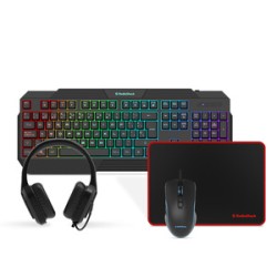 Kit Gamer 4 en 1 RadioShack Retroiluminación Negro 4 piezas