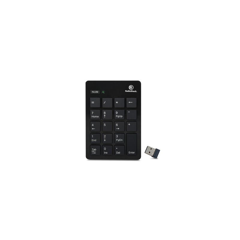 Teclado Númérico Inalámbrico RadioShack / USB / 19 Teclas / Negro
