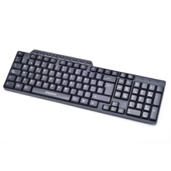 Teclado Alámbrico Estándar RadioShack 9 teclas Multimedia Negro